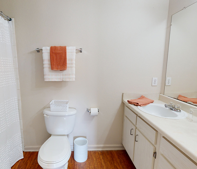 View of bathroom.