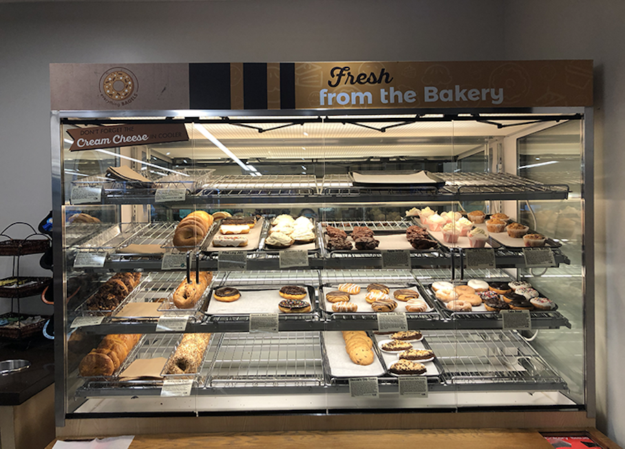 Freshly baked items from our campus bakery, including our Everything Bagels line.