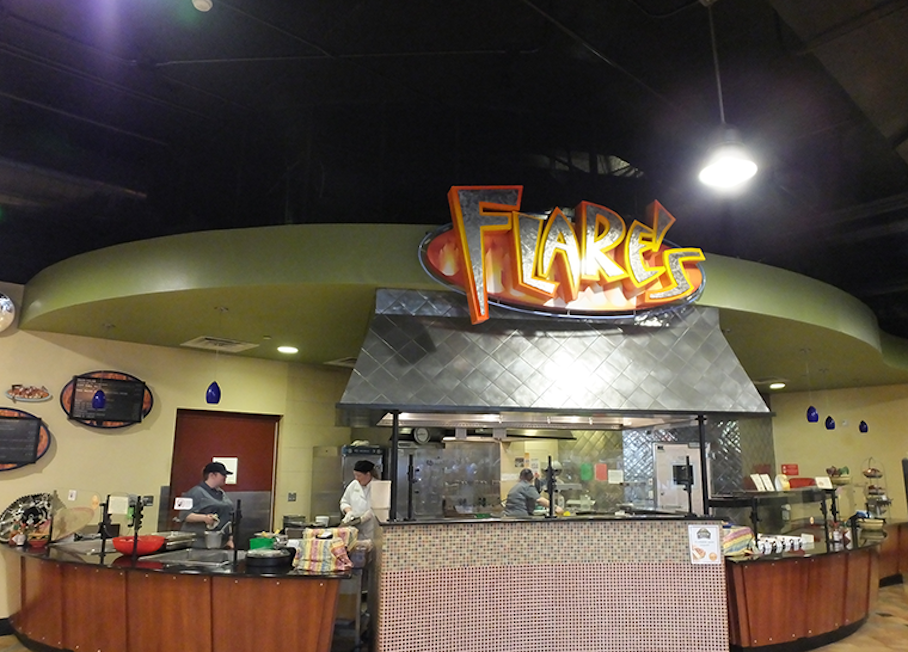 Find grilled and Tex-Mex favorites at Flare’s.