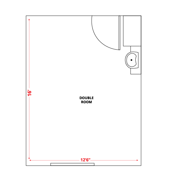 Double Room Floor Plan