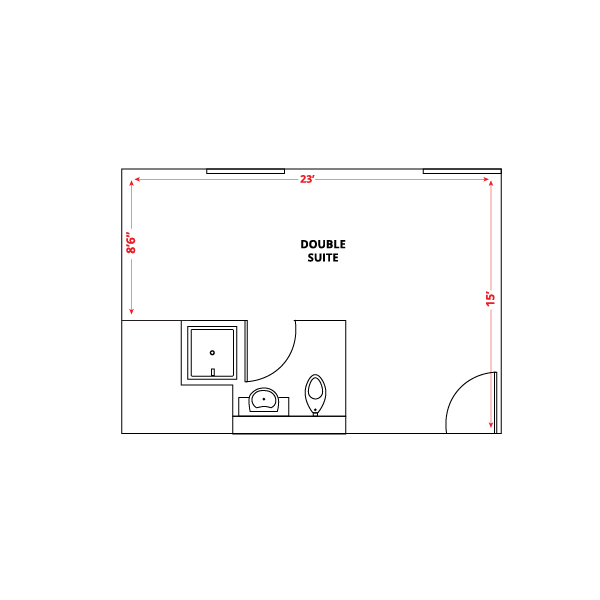 Double Suite Floor Plan