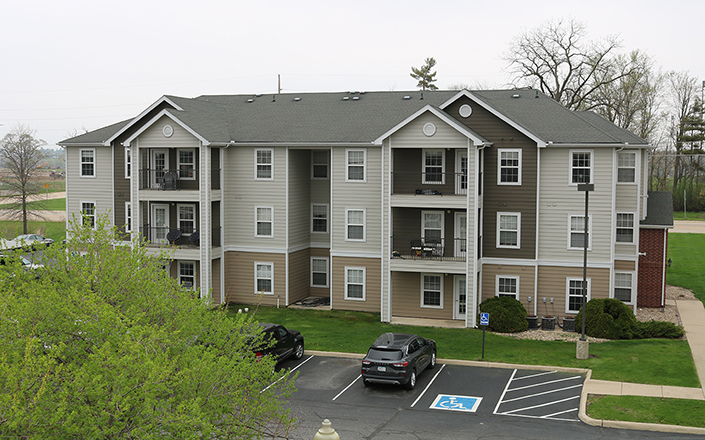 Exterior of a Trailside Apartment building