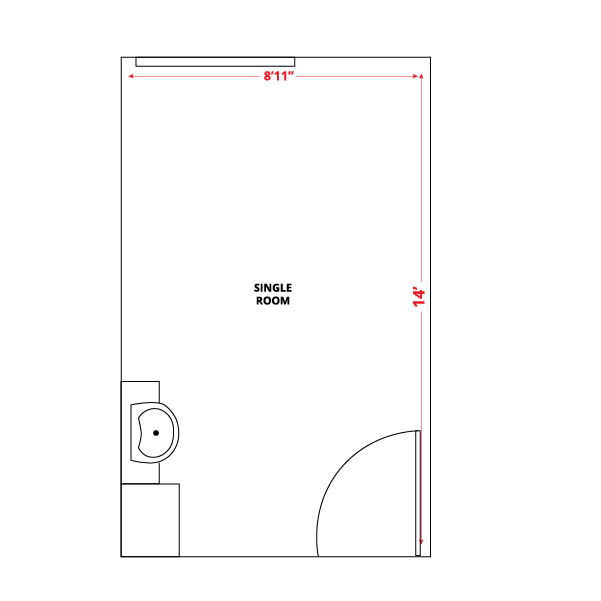 Single Room Floor Plan
