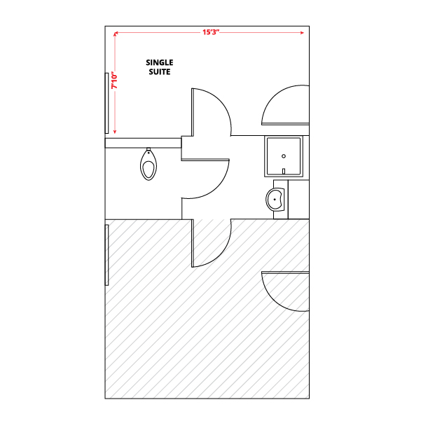 Single Suite Floor Plan