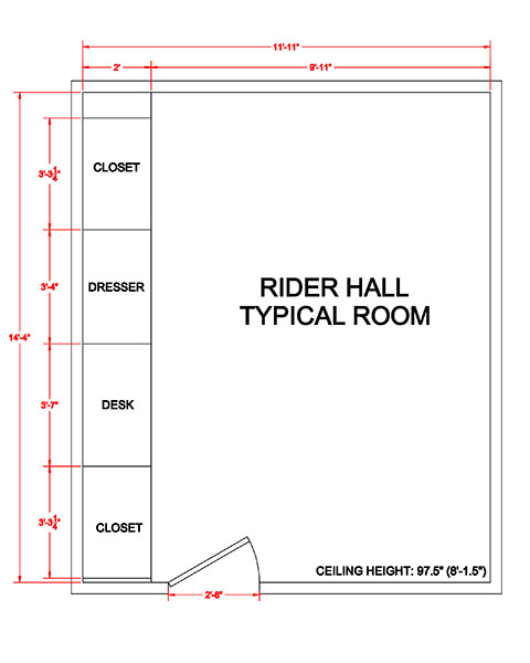 Typical Rider Room
